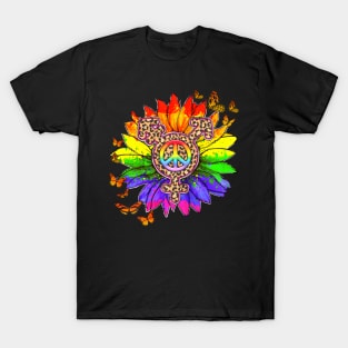 Leopard Pe Sign  LGBT Pride Month T-Shirt